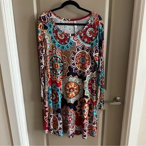 Amazon Bohemian Longsleeve Tshirt Dress